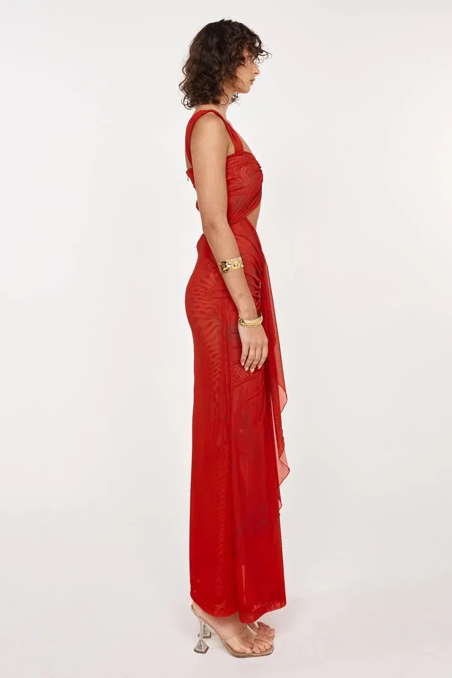 She is OLLÁ Imogen Maxi in Cherry Red Size 6 photo 8