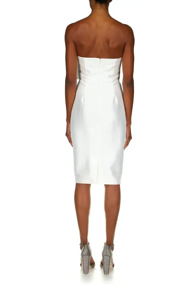 Badgley Mischka Strapless Front Bow Cocktail Dress Size 4/ AU 10 photo 3