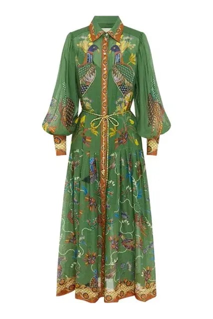 ALEMAIS Birdie Shirtdress in Jade Size 10 AU photo 14