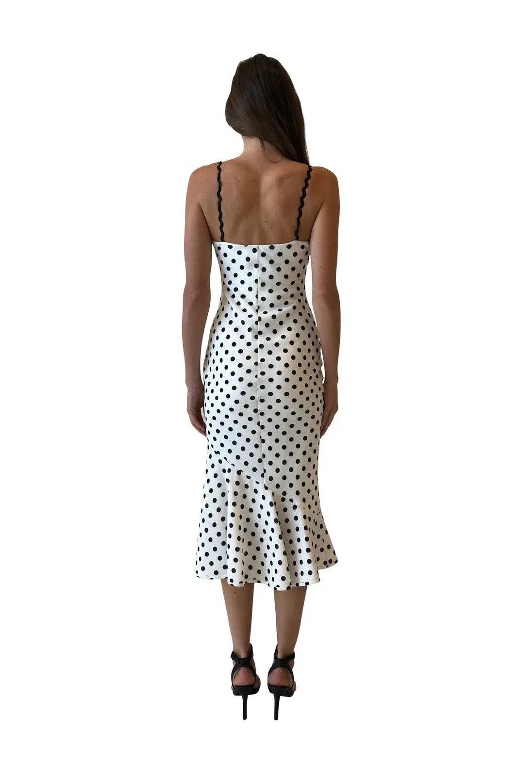 By Johnny Polka Slip Dress Print Size 6 photo 3