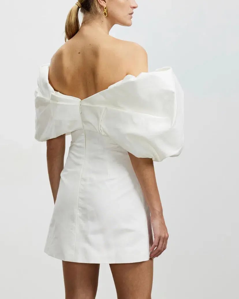 Rachel Gilbert Xavier Mini Dress White Size 14 photo 3