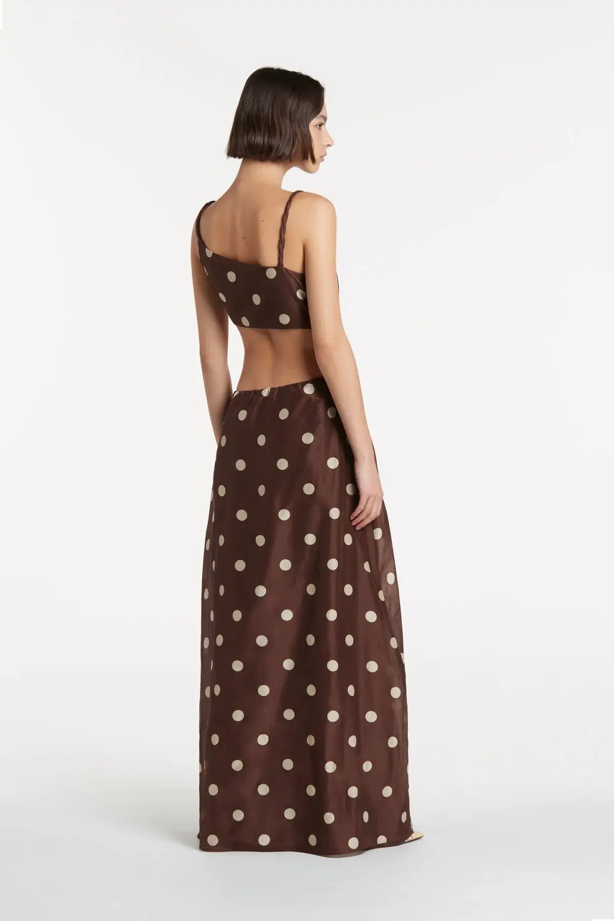 Sir the Label Vivi Asymmetric Cut Out Dress in Marlon Polka Dot Size 3 / AU 12 photo 2