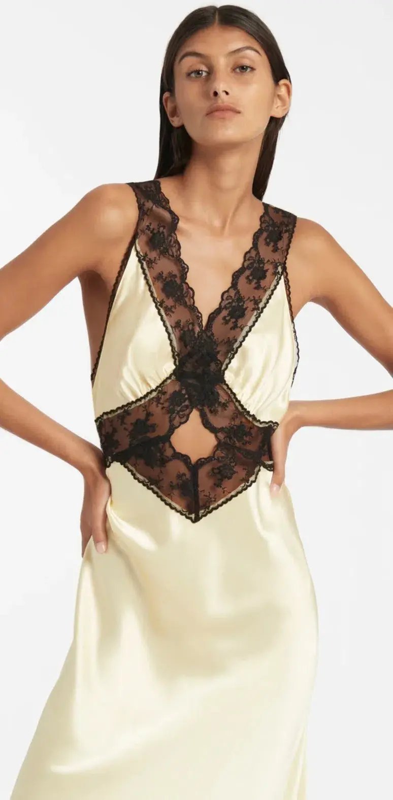 Sir the Label Willa (Aries) Cut Out Dress in Lemon Size 6 photo 3