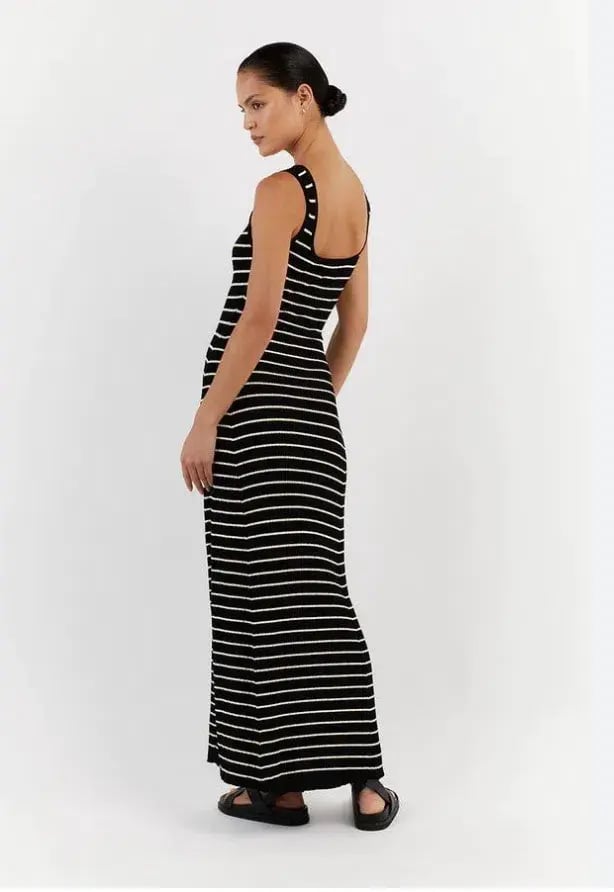 Dissh Billie Black Stripe Midi Dress photo 3