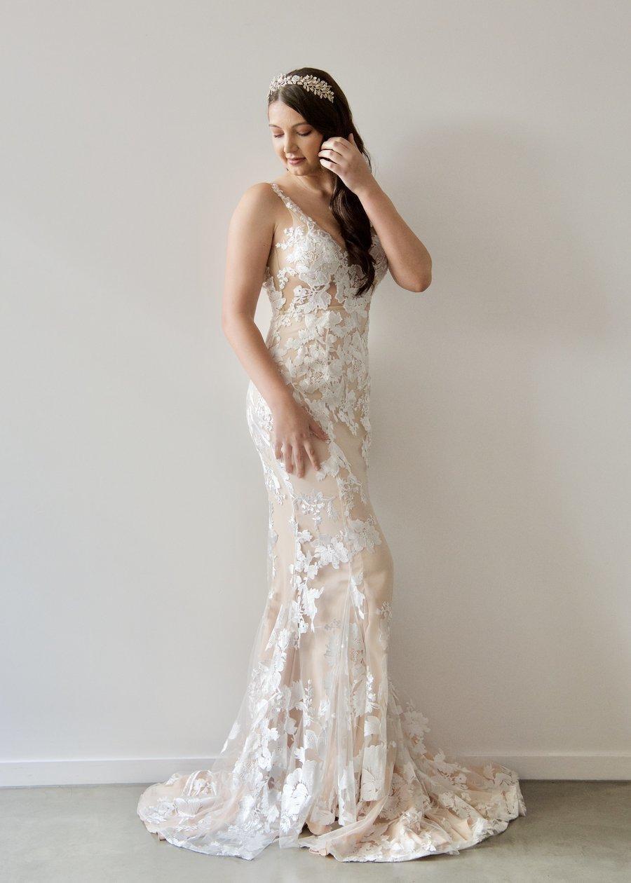 When Freddie Met Lilly Giselle Gown (Blush Underlay) Size 10/12 photo 2