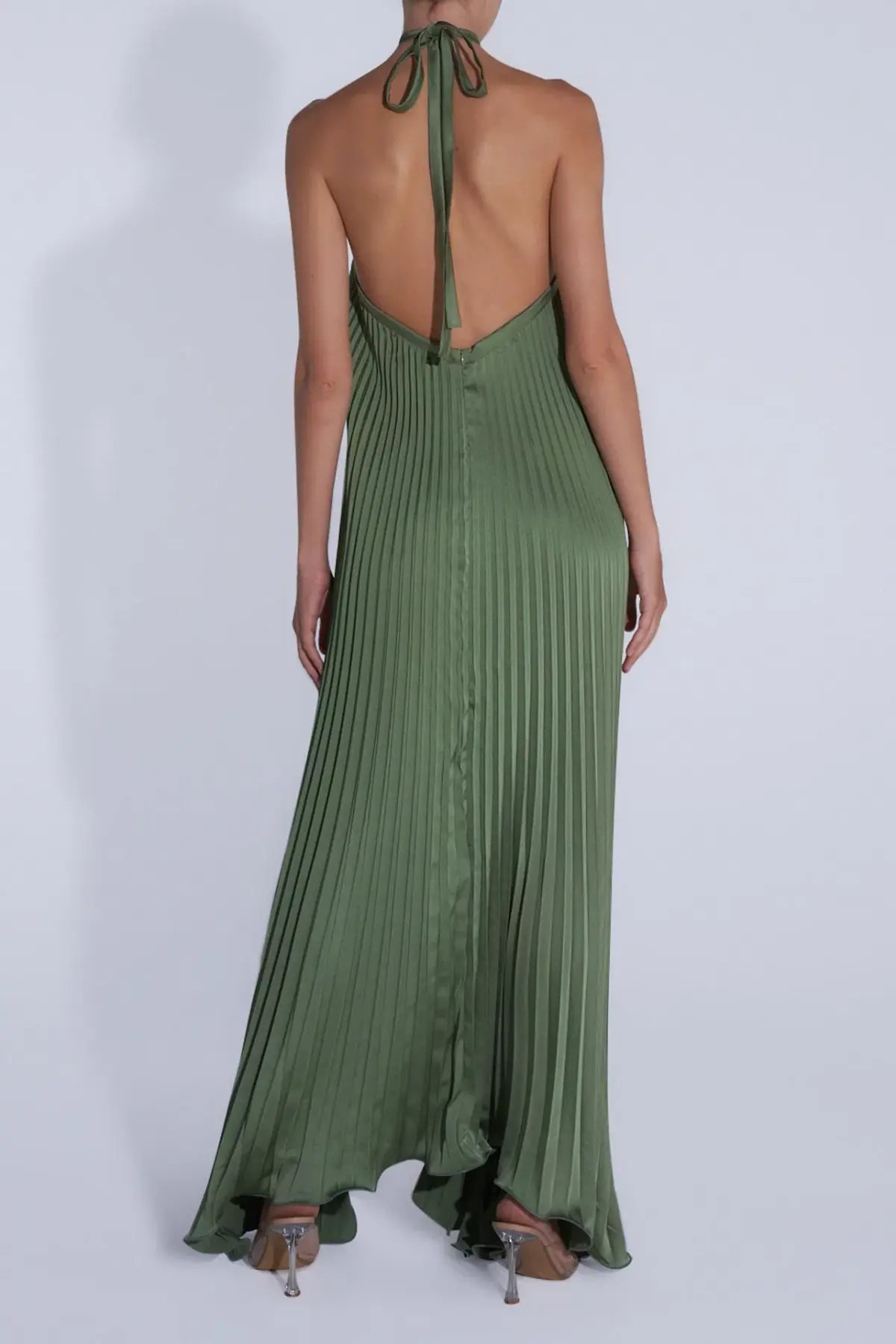 L'Idee Deesse Gown in Moss Size 6 photo 2