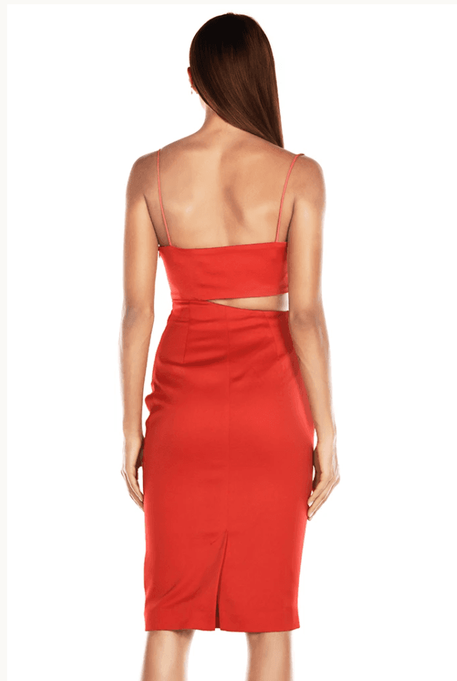 MISHA Selina Slip Red Dress Size 10 photo 3