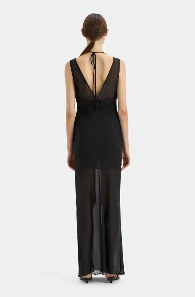Sir the Label Avellino Lace Layered Dress Black Size 0 / AU 6 photo 3