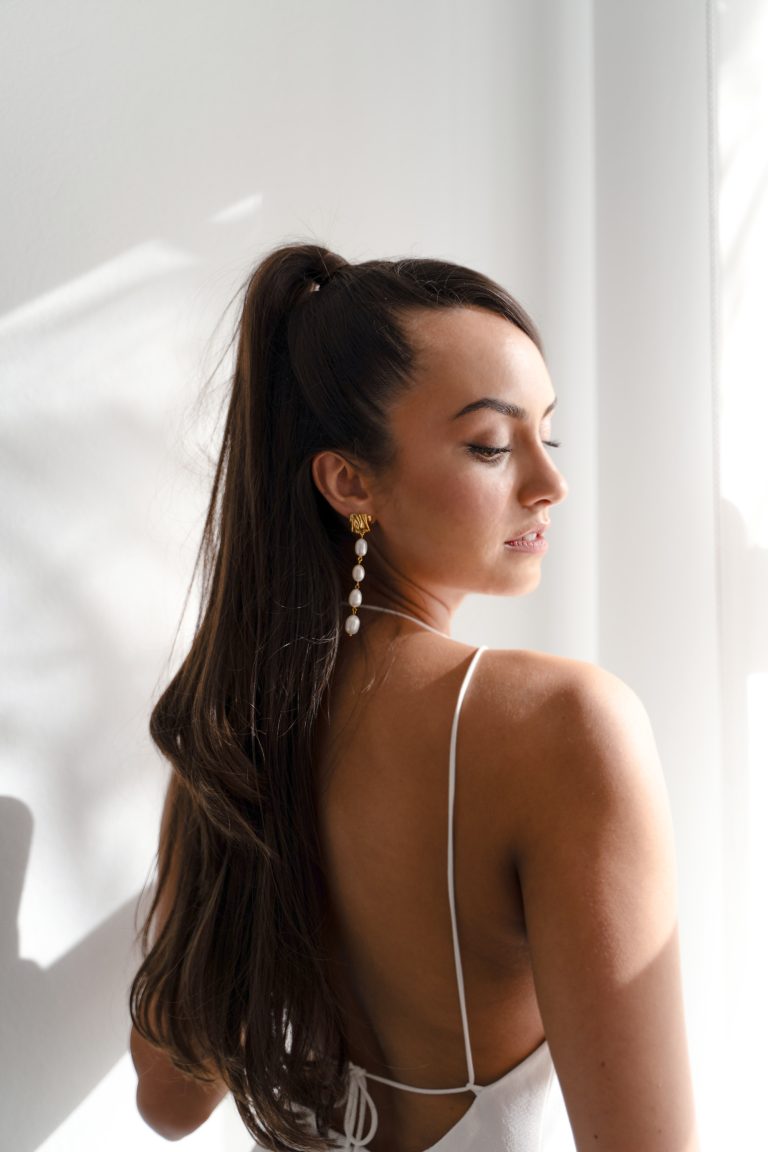 Sterling King Pearl Drip Earrings photo 2