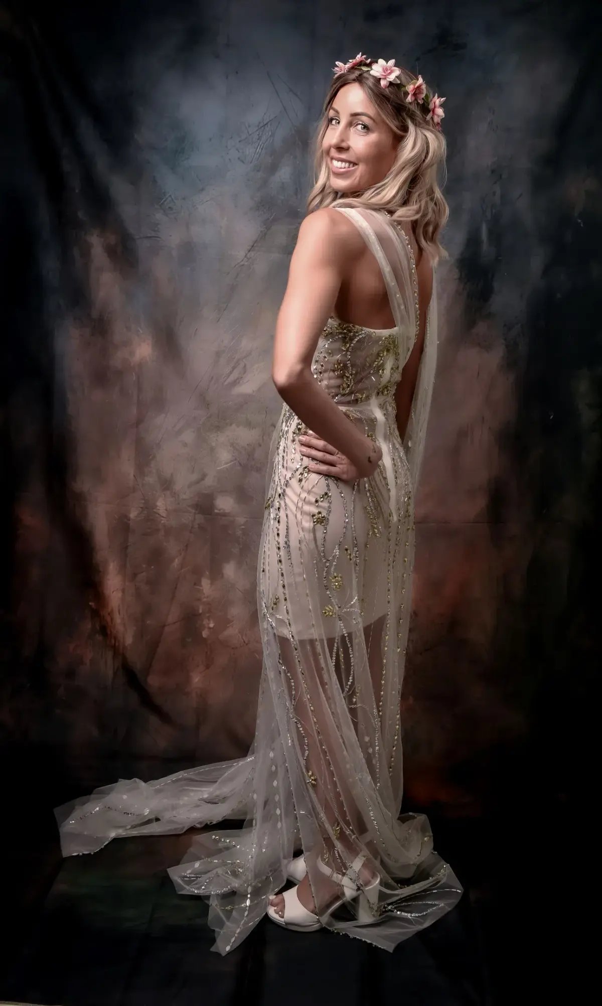 Alamour The Label Maxi Dress White Size 8 photo 7