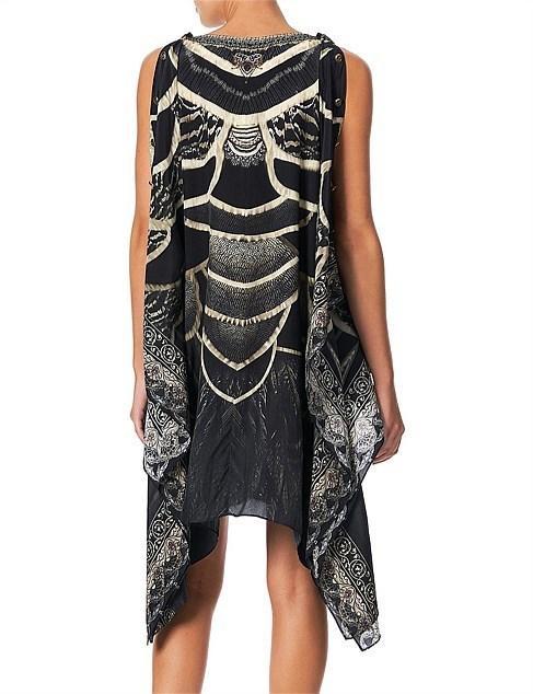 Camilla Under A Full Moon Kaftan with Button Up Sleeves Print Size 12 photo 3