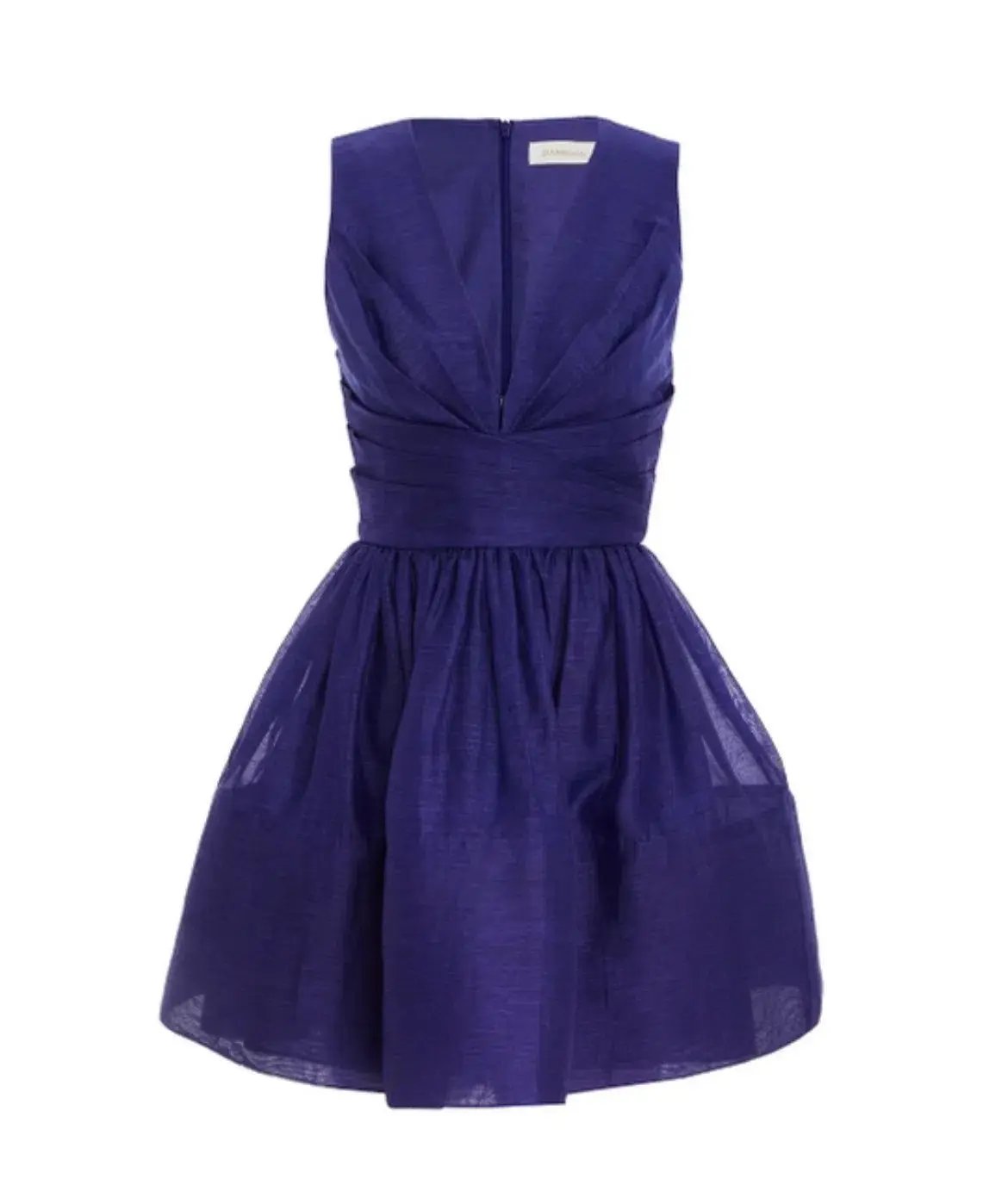 Zimmermann Tama V Neck Mini Dress Blue Size 1 / Au 10 photo 5