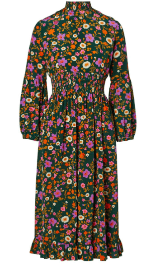 Scanlan Theodore CDC Printed Ruffle Hem Dress Floral Size 8 photo 2