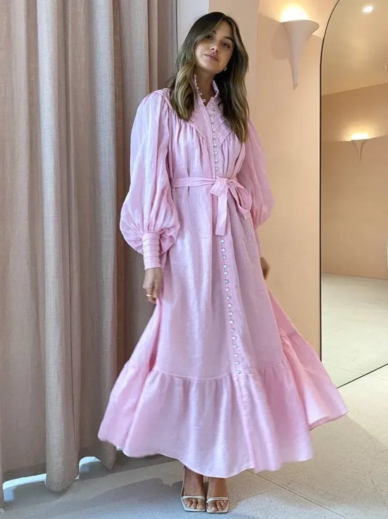 Alemais Halcyon Midi Dress In Candy Pink Size AU 8 photo 2