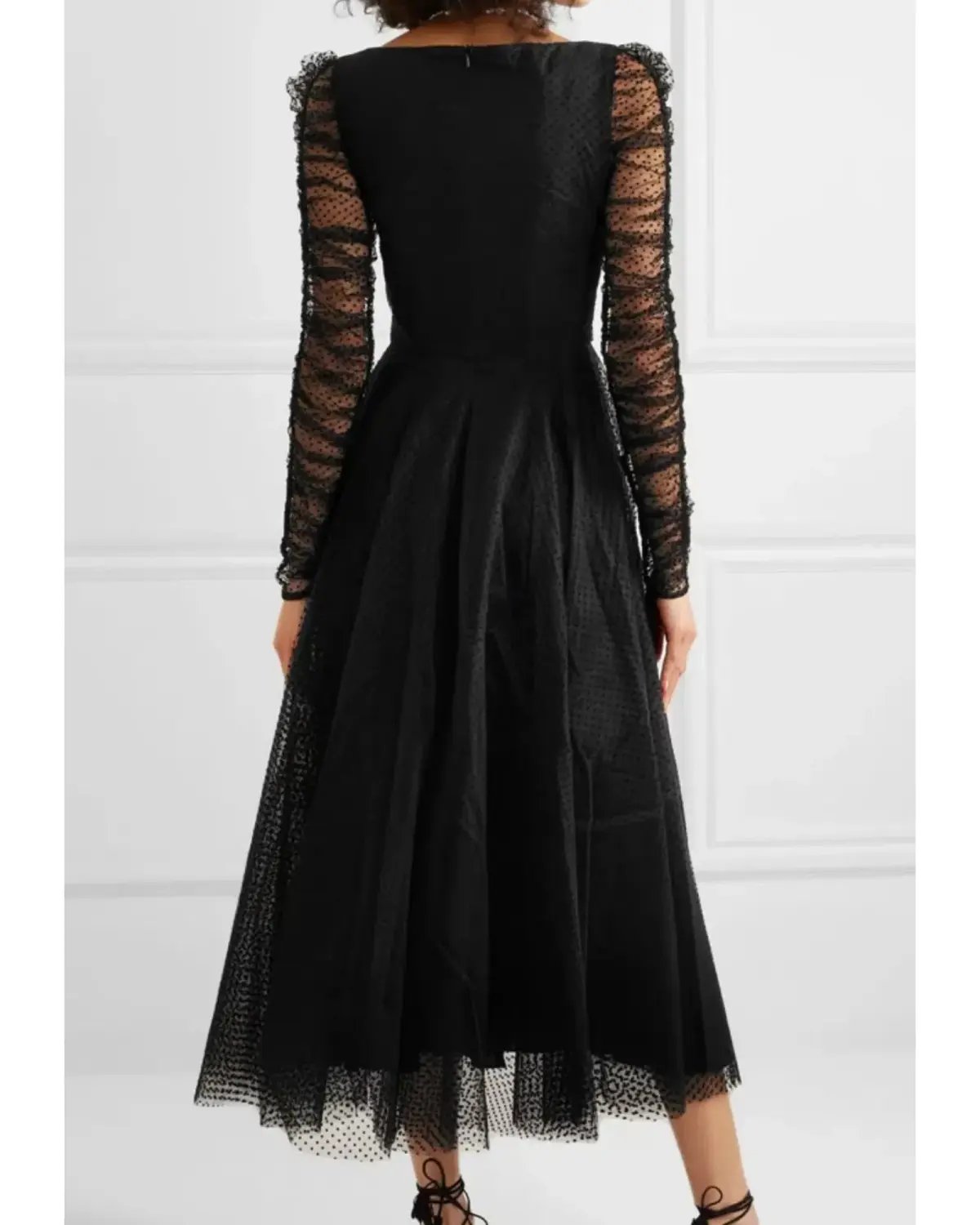 Zimmermann Espionage Ballet Tulle Midi Dress Black Size 2 / AU 12 photo 2