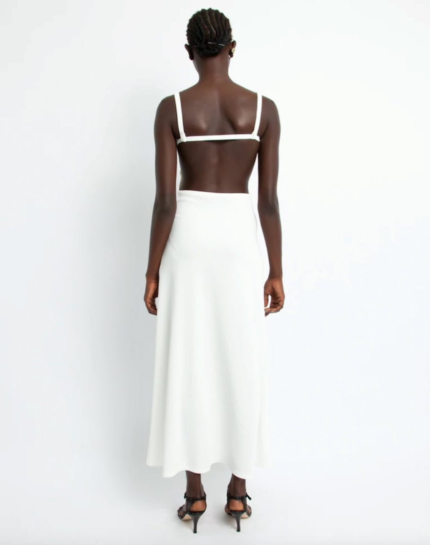 Christopher Esber Backless Wire Dress White photo 2