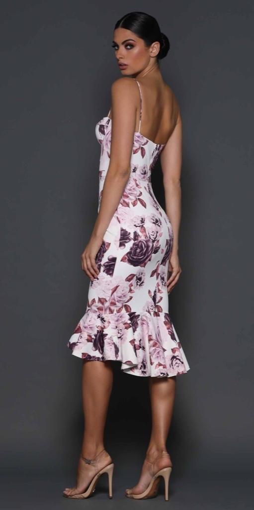 Elle Zeitoune Camelia Floral Dress Size 10 photo 2
