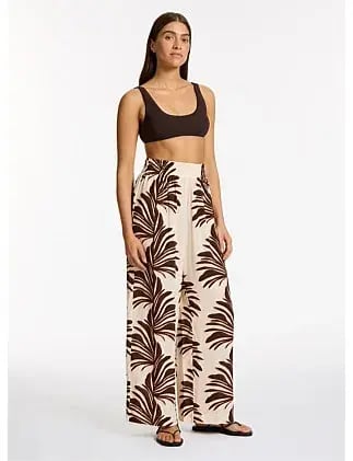 Jets Dahlia Palm Wide Leg Pants Size 14/L photo 2