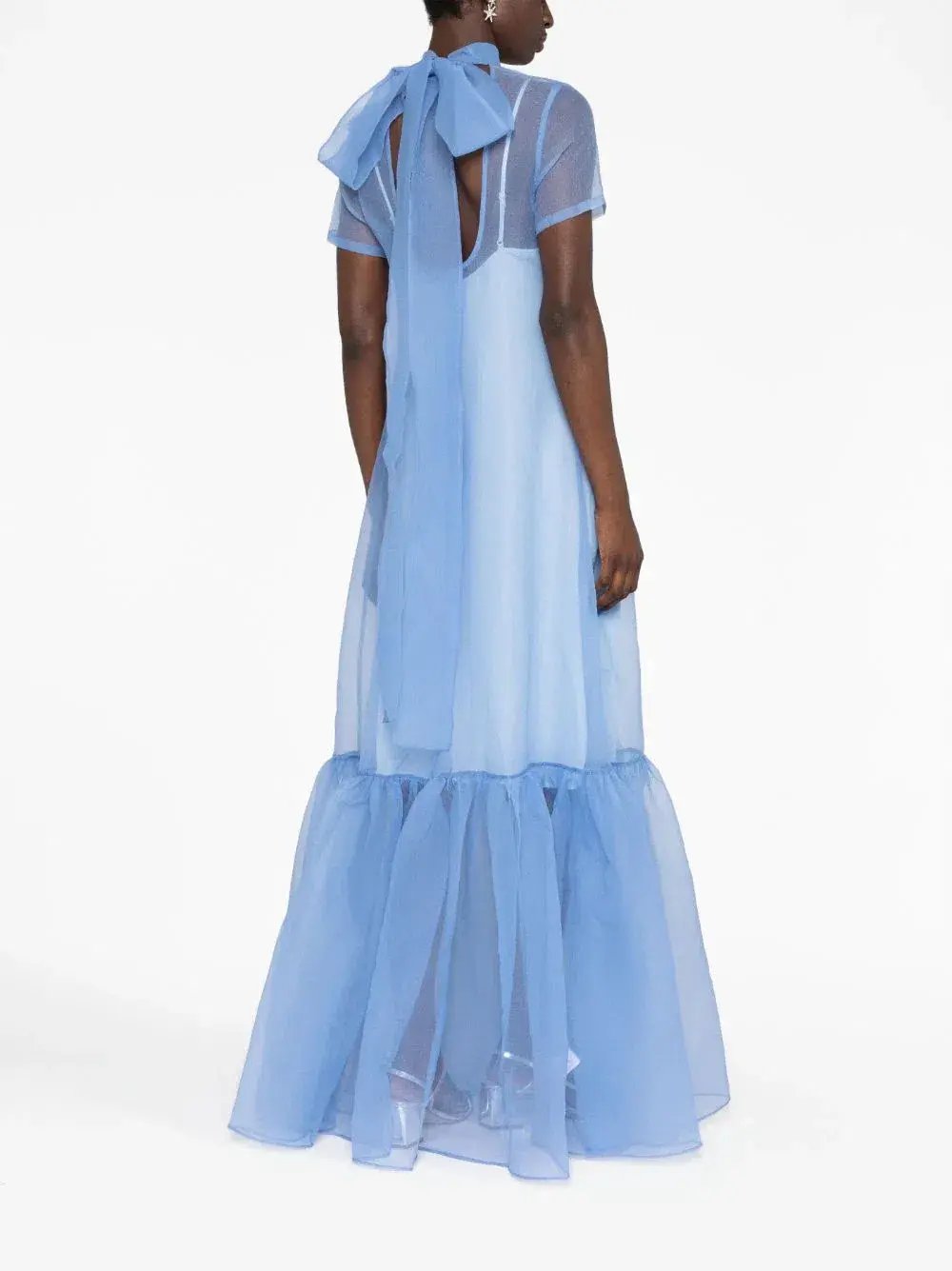 Staud Calluna Floor Length Dress Blue Size S / AU 8 photo 2
