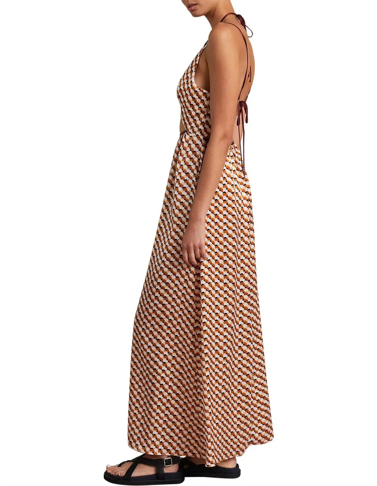 Bec & Bridge Casablanca Cut Out Maxi Dress Multi Size 8 photo 3