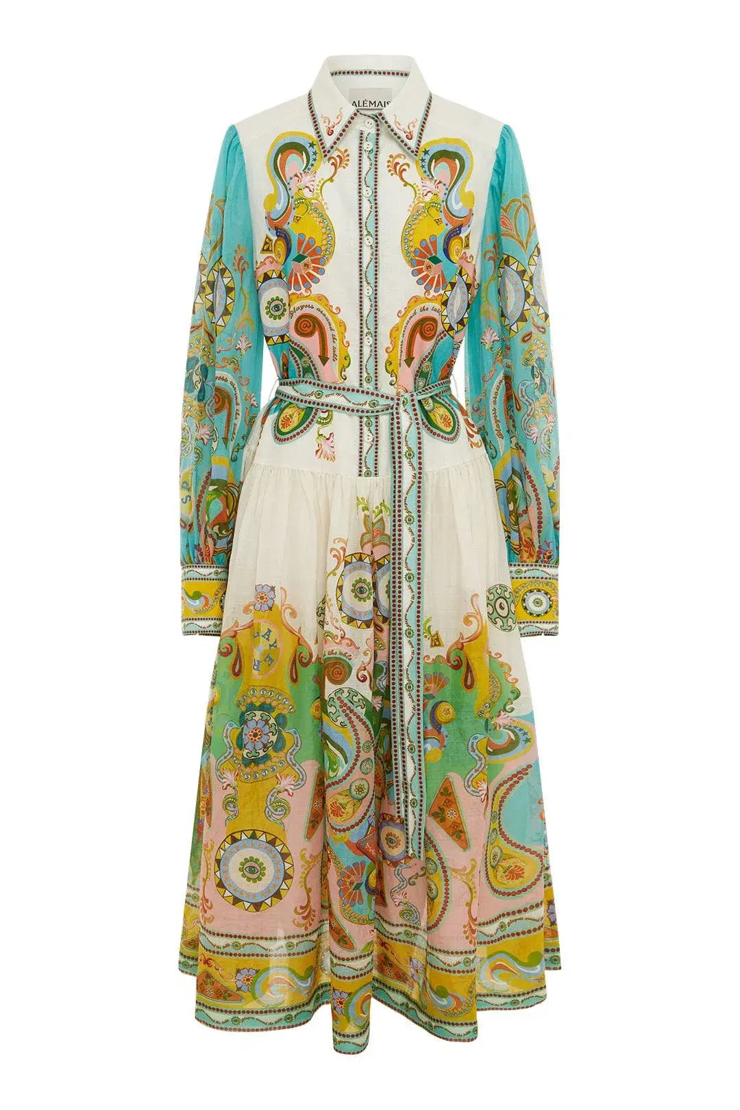 Alemais Pinball Shirtdress Multi Print Size 12 photo 3