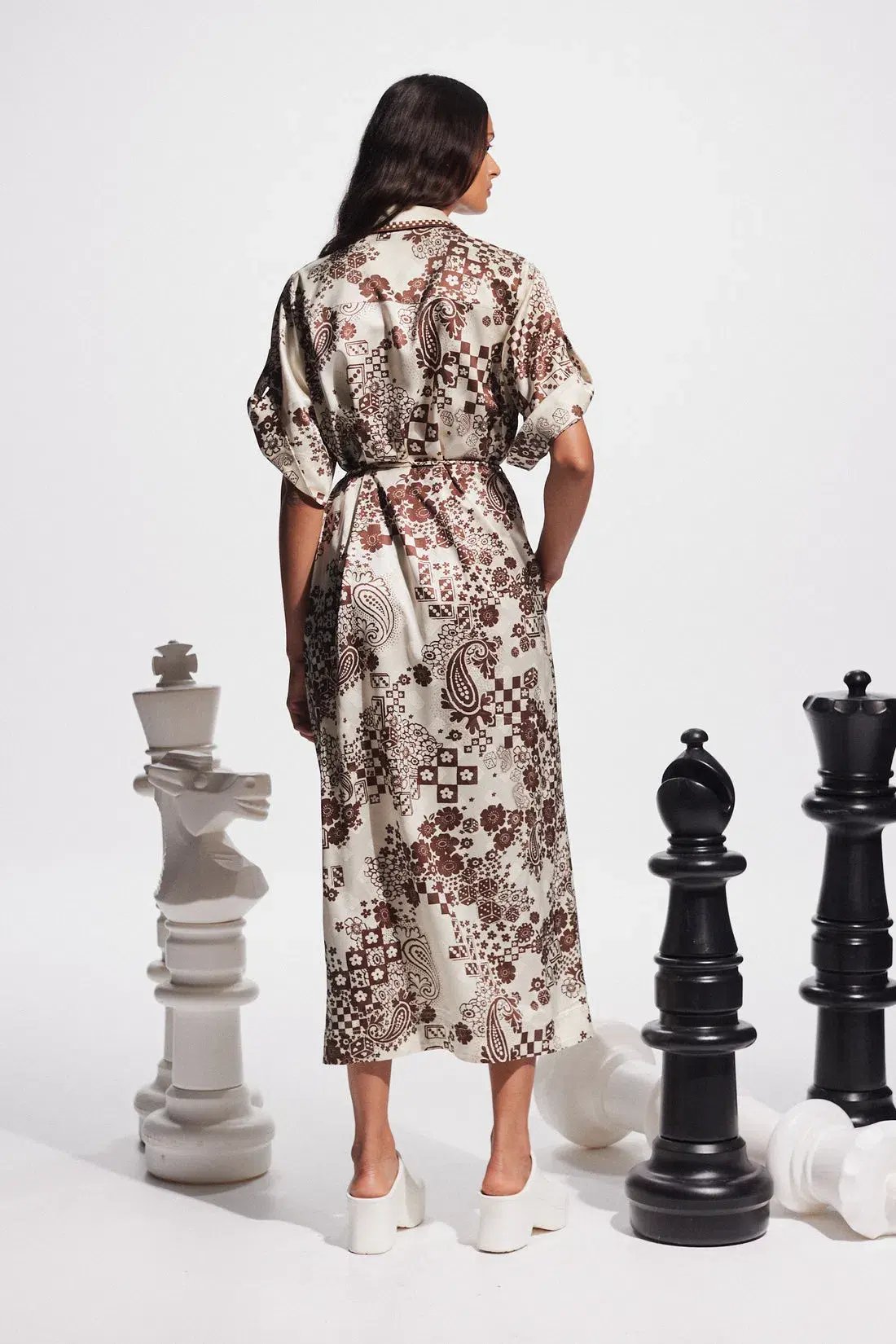 Alemais Vinnie Shirt Dress Print Size AU 14 photo 3