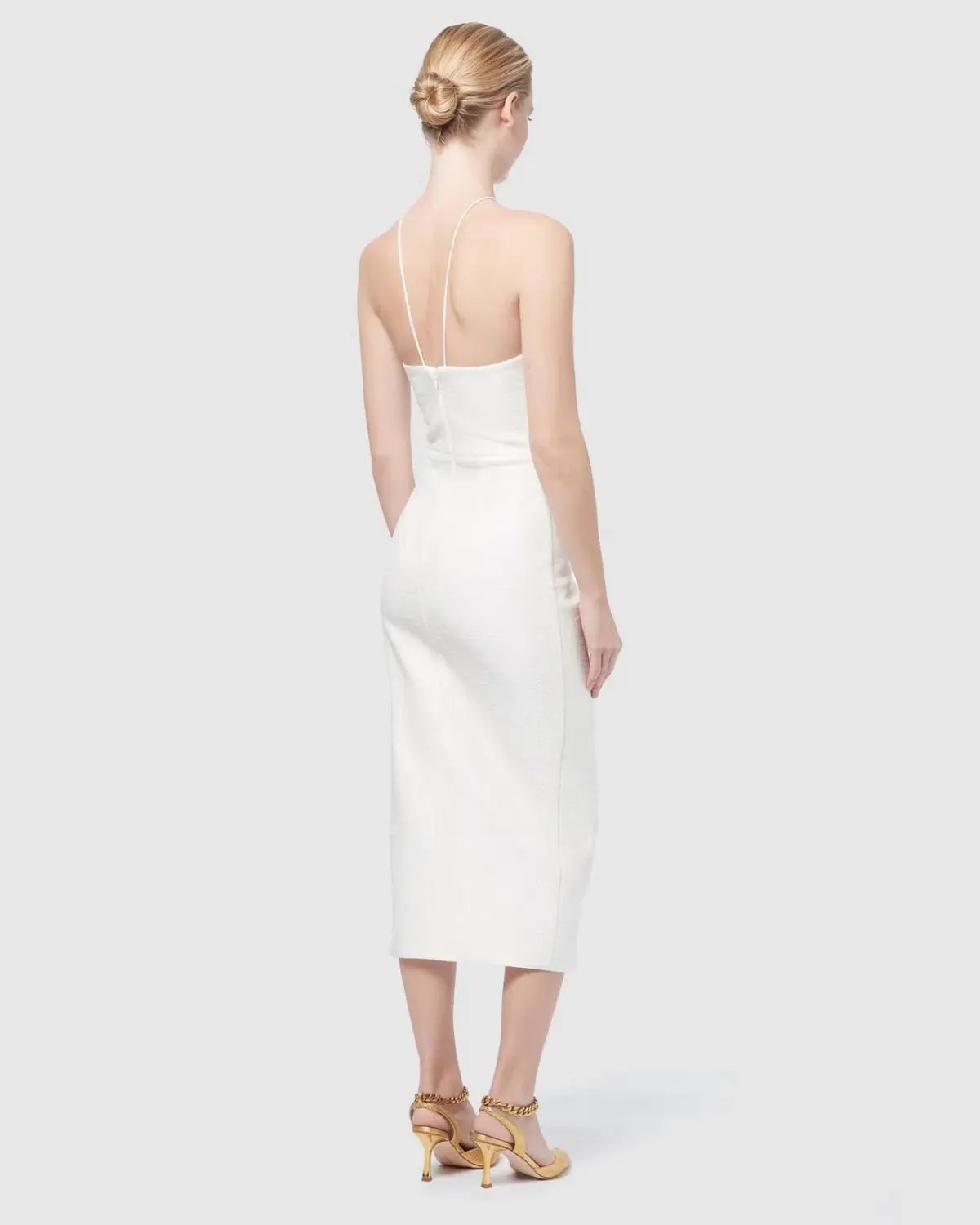 Manning Cartell Canvas Raffia Midi Dress White Size AU 6 photo 3