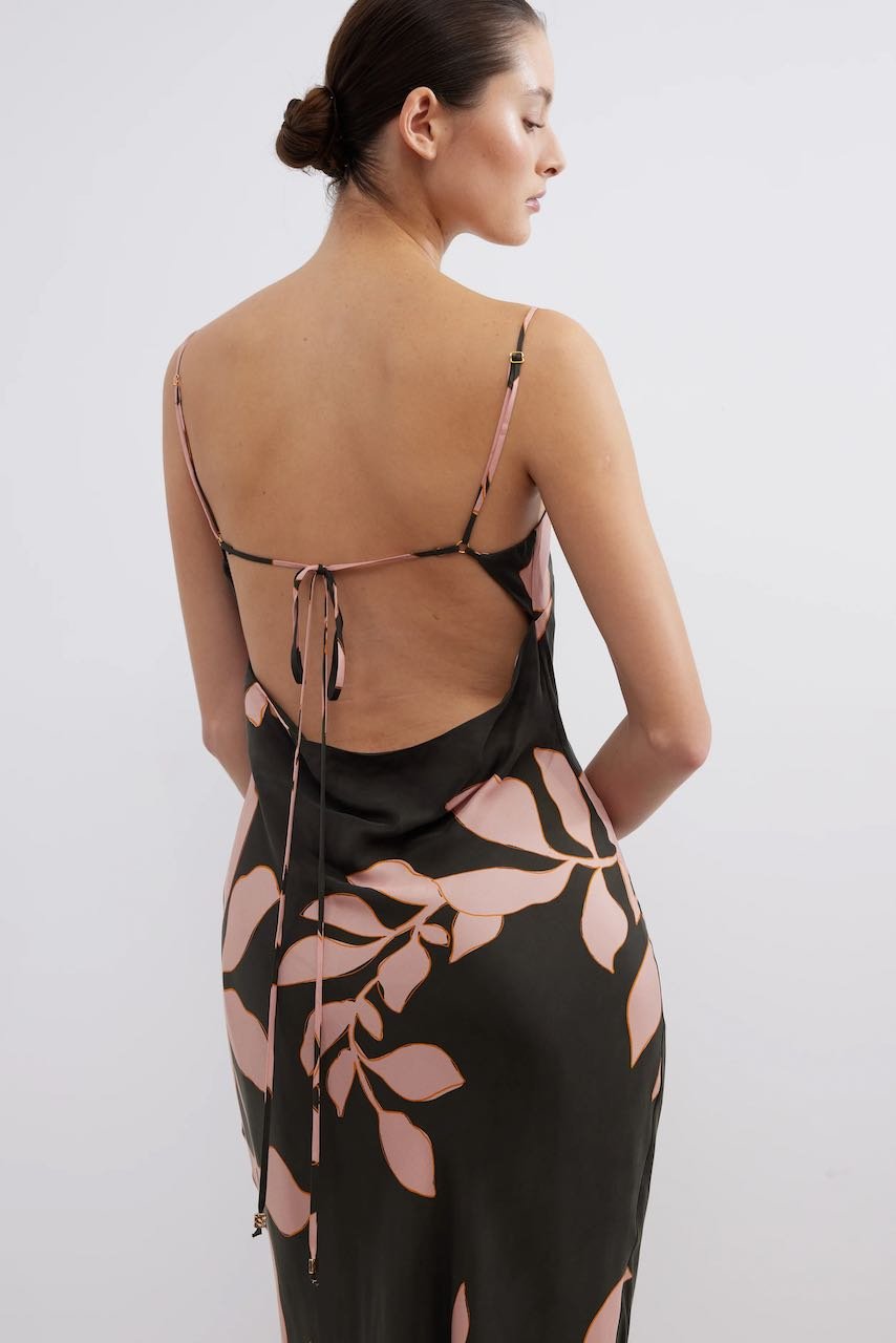 Pasduchas Avion Bias Midi Dress - Cocoa Bean photo 2