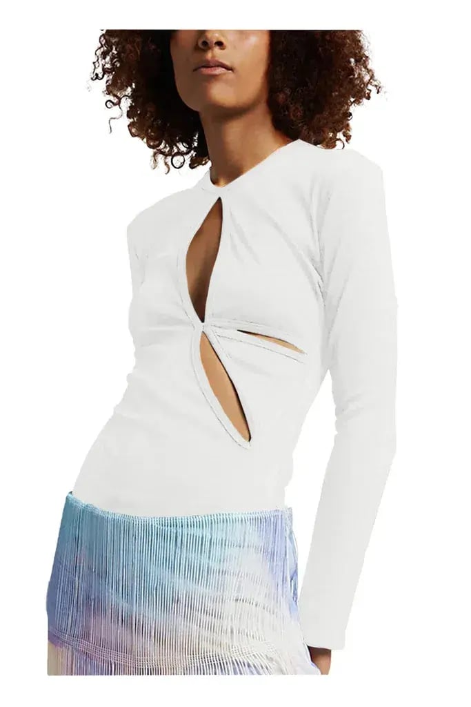 Christopher Esber Anglaise Long Sleeve Top White Size AU 8 photo 3