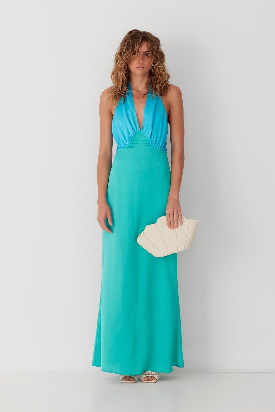 The Wolf Gang Oahu Slip Dress - Aquamarine photo 3