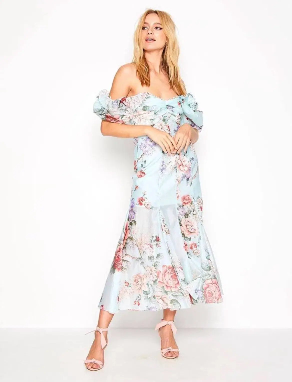 Alice McCall Send Me A Postcard Silk Midi Dress Floral Size 14 photo 2