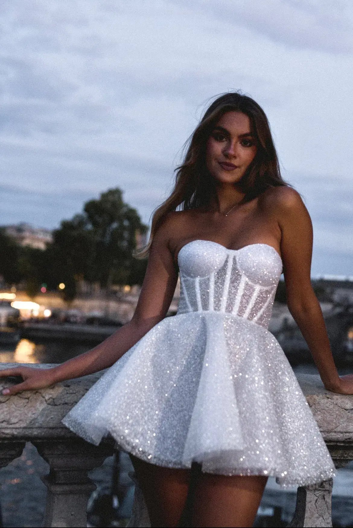 Rosie Etienne Emmelie Dress White Size 8 photo 6