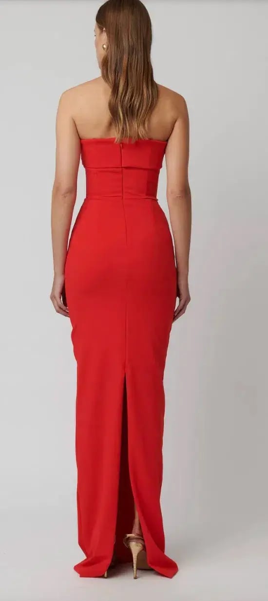 Effie Kats Monroe Gown Cherry Size 10 photo 4
