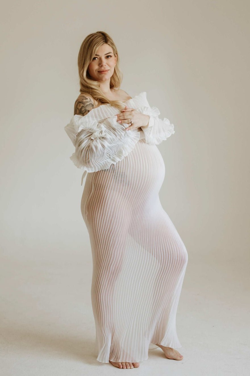 Mama Rentals Tulip Pleated Gown photo 4