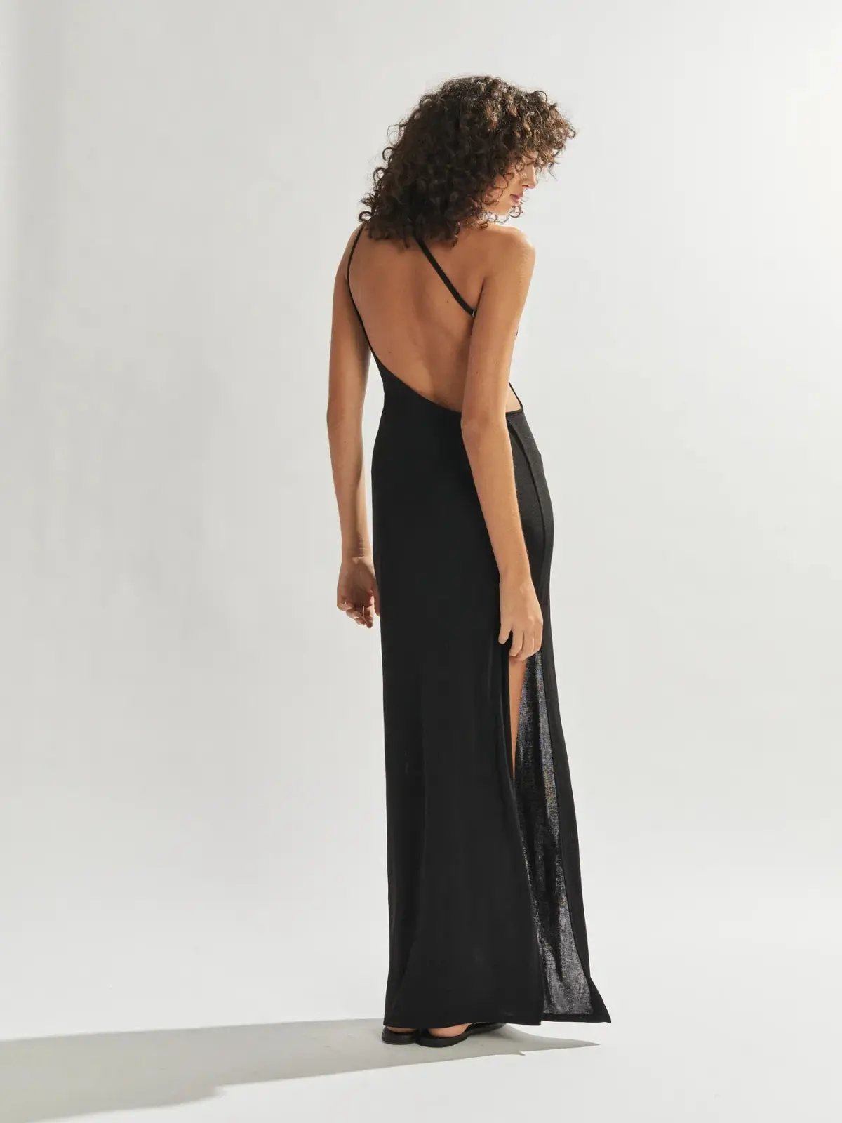 One Mile the Label Katie One Shoulder Dress Black Size AU 10 photo 5