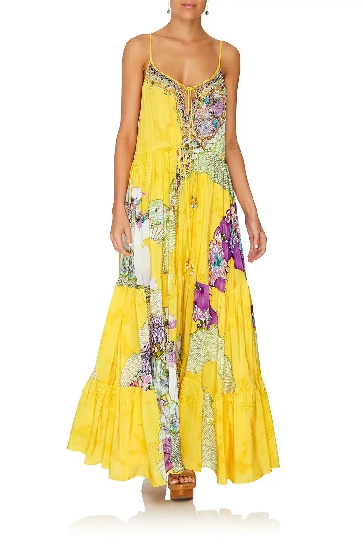 Camilla Golden Years Dress With Front Tie Detail Print Size (M) photo 2