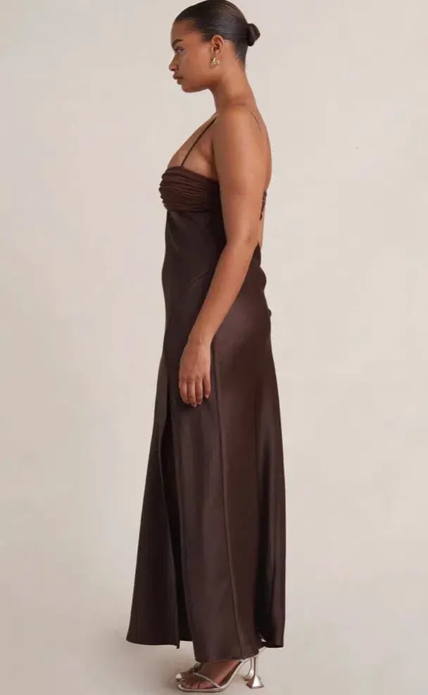 Bec & Bridge Julieta Maxi Dress in Chocolate Brown Size 14 photo 4