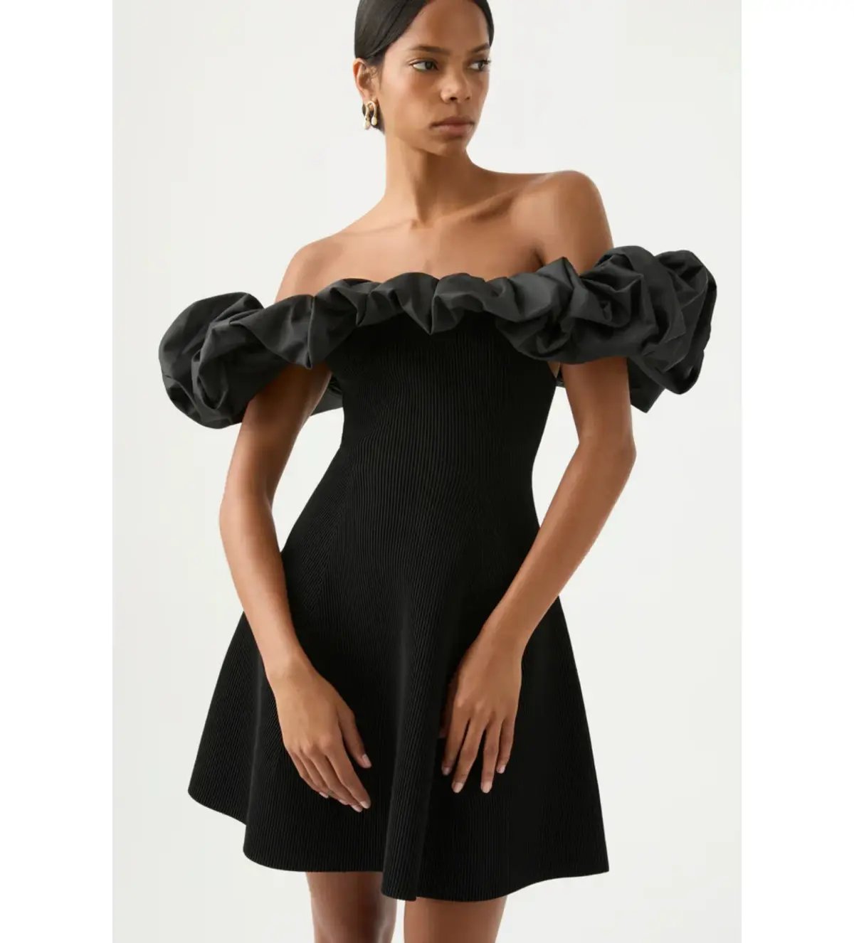 Aje Eldora Mini Dress in Black Size AU 10 photo 4