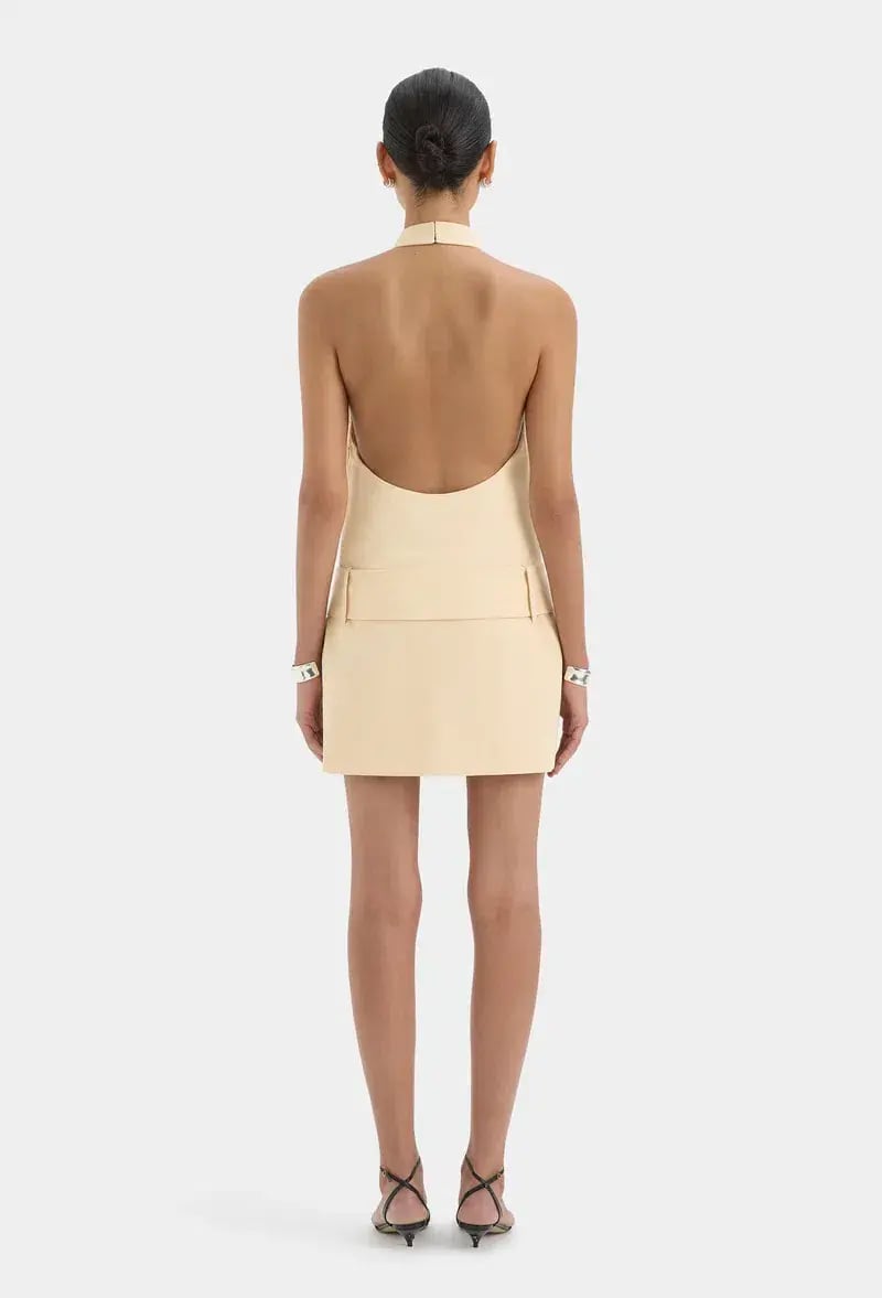 Sir the label SABINA belted mini dress butter size 0(6) photo 4