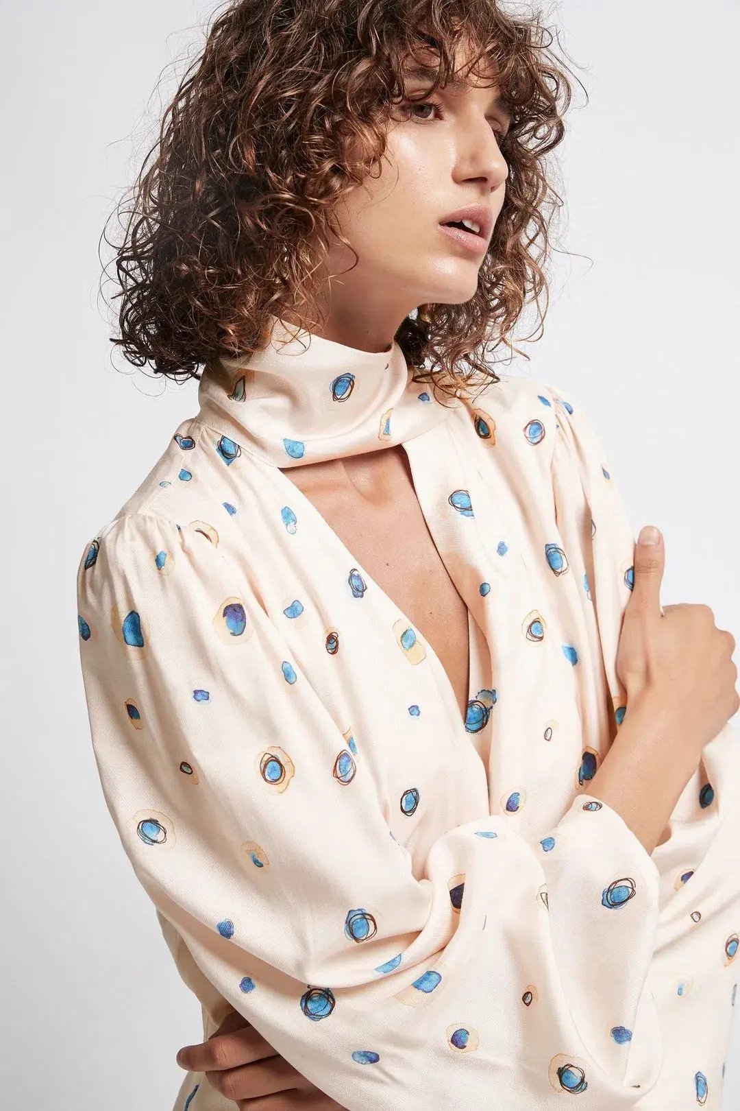 Aje Ponte Bleu Overture Pleat Midi Dress Print Size 6 photo 4