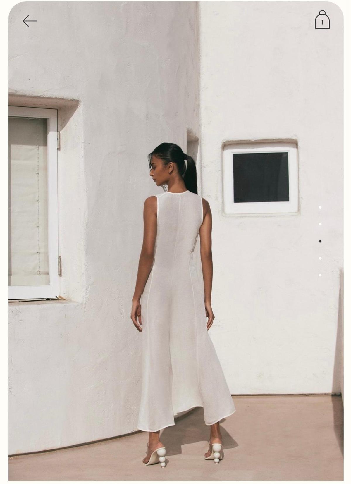 Cult Gaia Solene Off White Cover Up Dress Size S photo 4