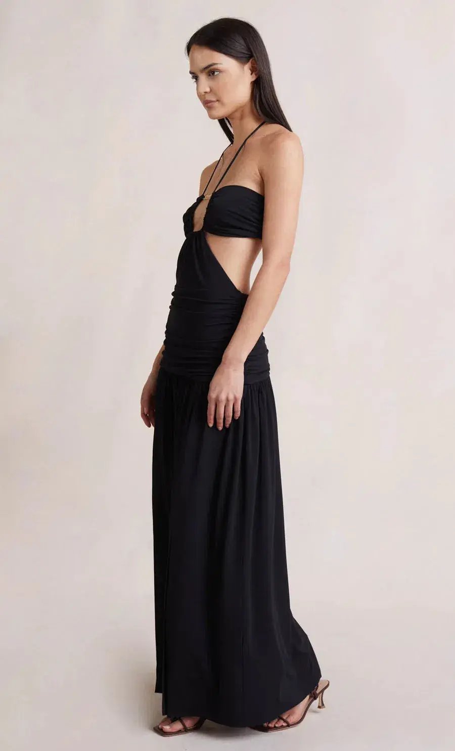 Bec & Bridge Adaline Cut Out Maxi Dress Black Size AU 8 photo 2