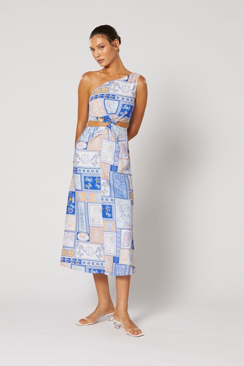 Winona Amalfi One Shoulder Dress - Multi photo 2