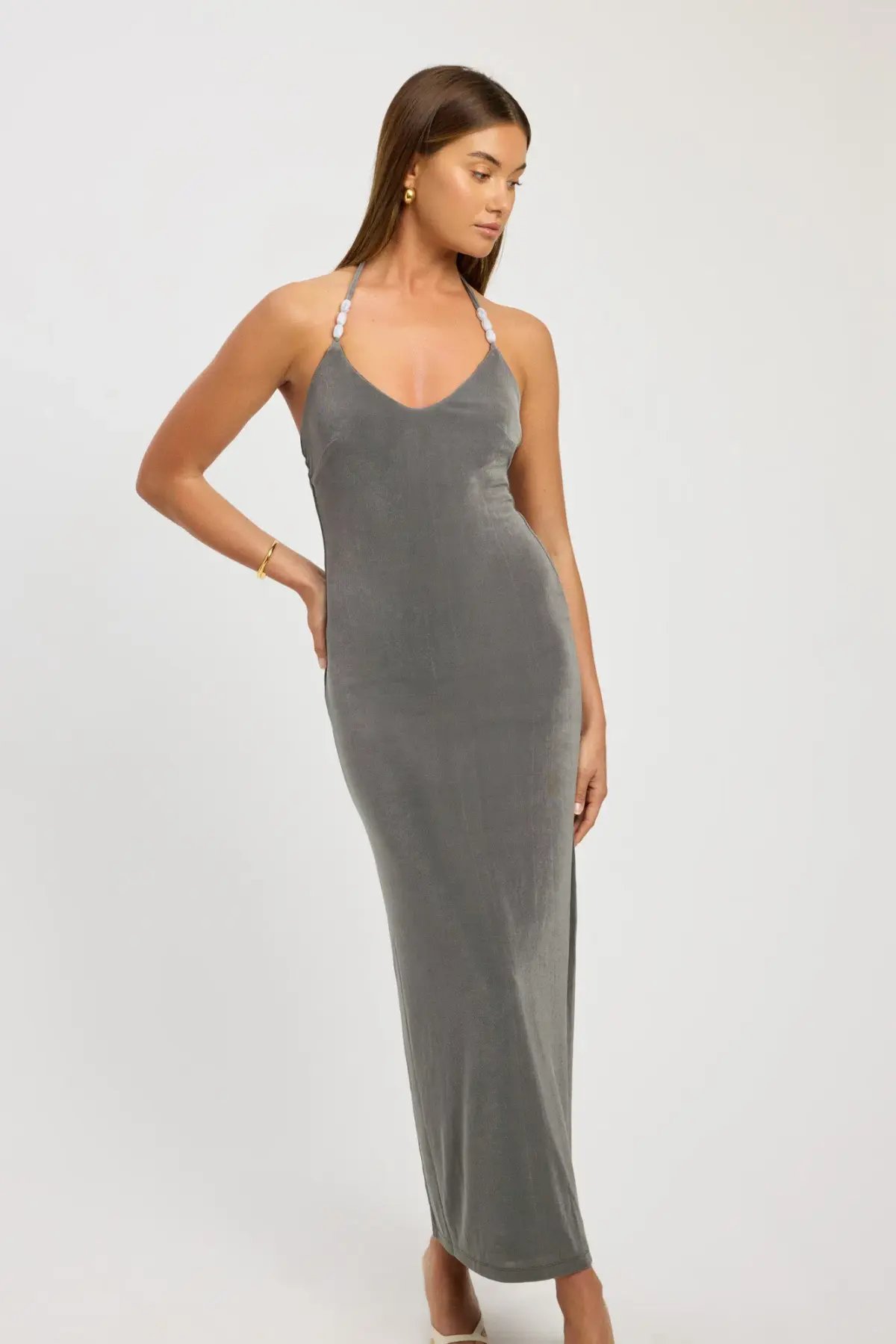 Kookai Selena Midi Dress Sicilian Green Size 8 photo 2