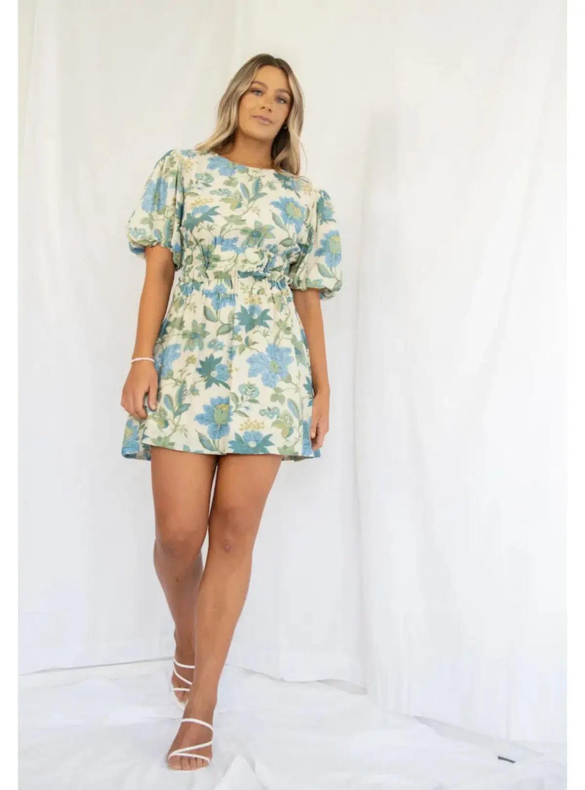 Sir the Label Celia Puff Sleeve Mini Dress Marguerite Print Size AU 8 photo 3