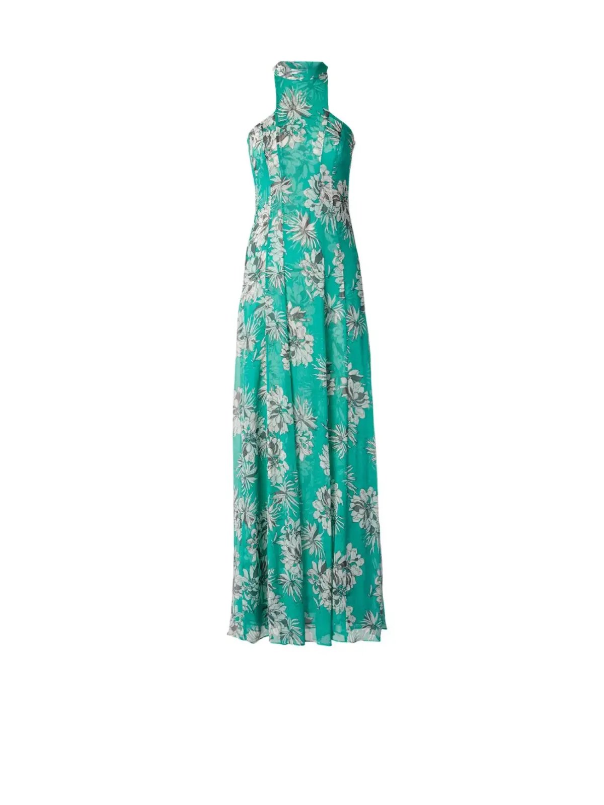 Scanlan Theodore Silk Georgette Floral Dress Spearmint Size AU 12 photo 5