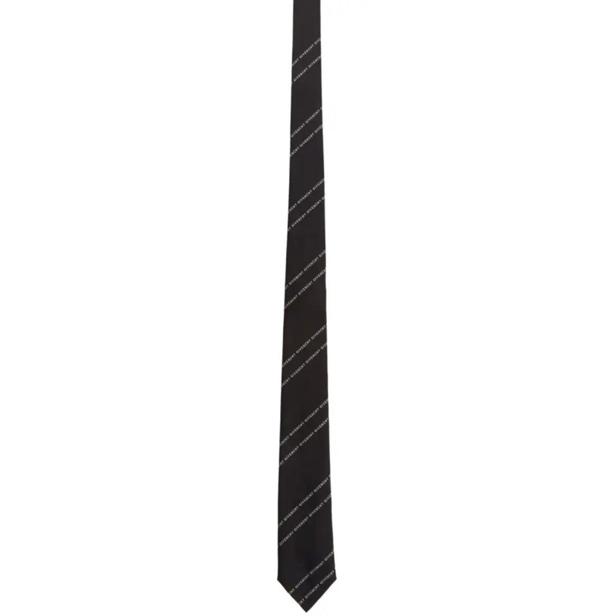 Givenchy Silk Pinstripes Tie Black and White photo 2