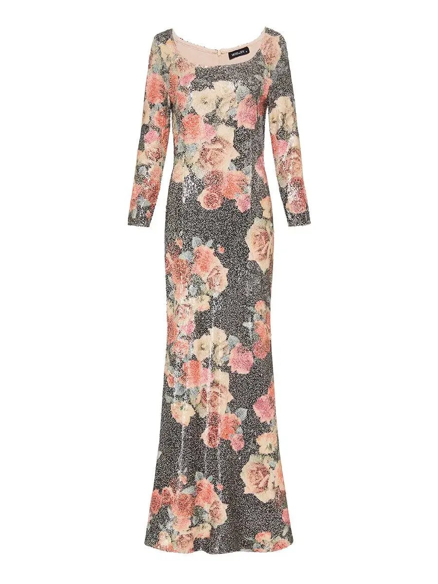 Moss and Spy Matisse Gown Floral Size 10 photo 4