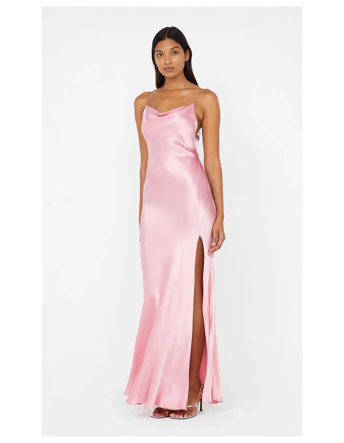 BEC + BRIDGE AYALA COWL NECK MAXI DRESS DUSTY PINK SIZE 8 photo 2