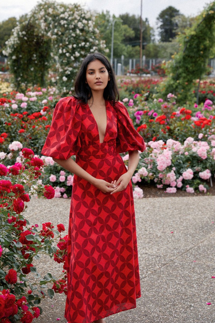 Acler Hamilton Dress - Red Mix photo 3